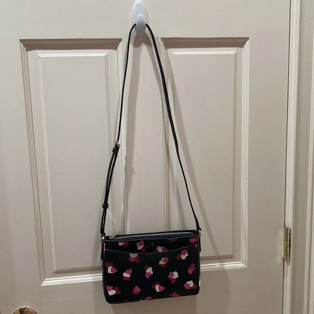 Kate Spade Flutter Hearts Crossbody Purse Bag - Picture 12 of 13